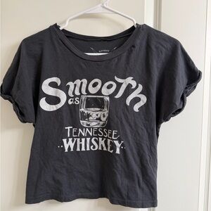 Women's Black Graphic Tee